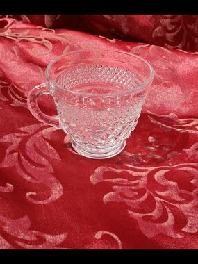 Vintage Anchor Hocking Wexford Clear Glass Punch Cup